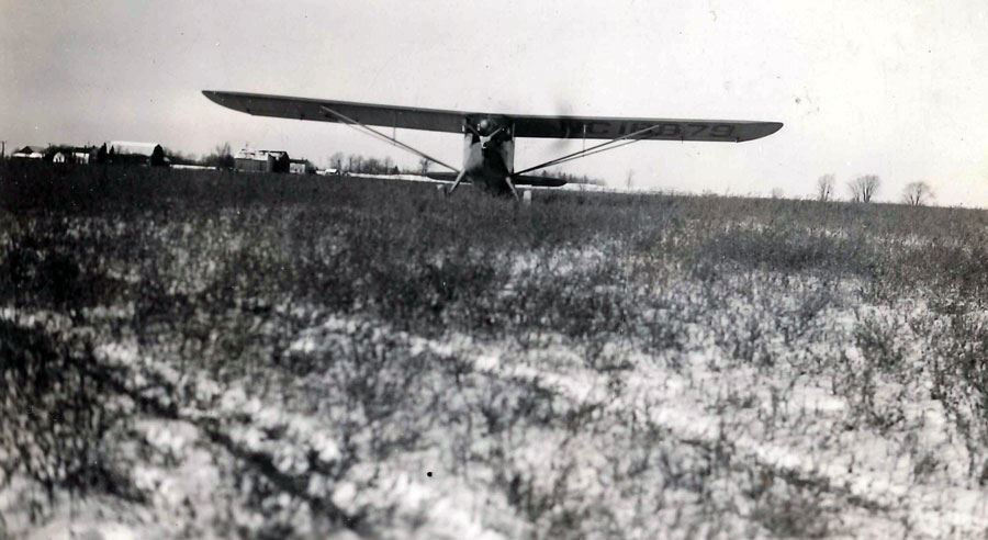 shawano-airport-history-e sepia plane